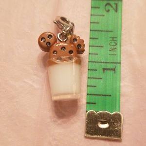 Disney milk & cookie N the shape of Mickey's head.